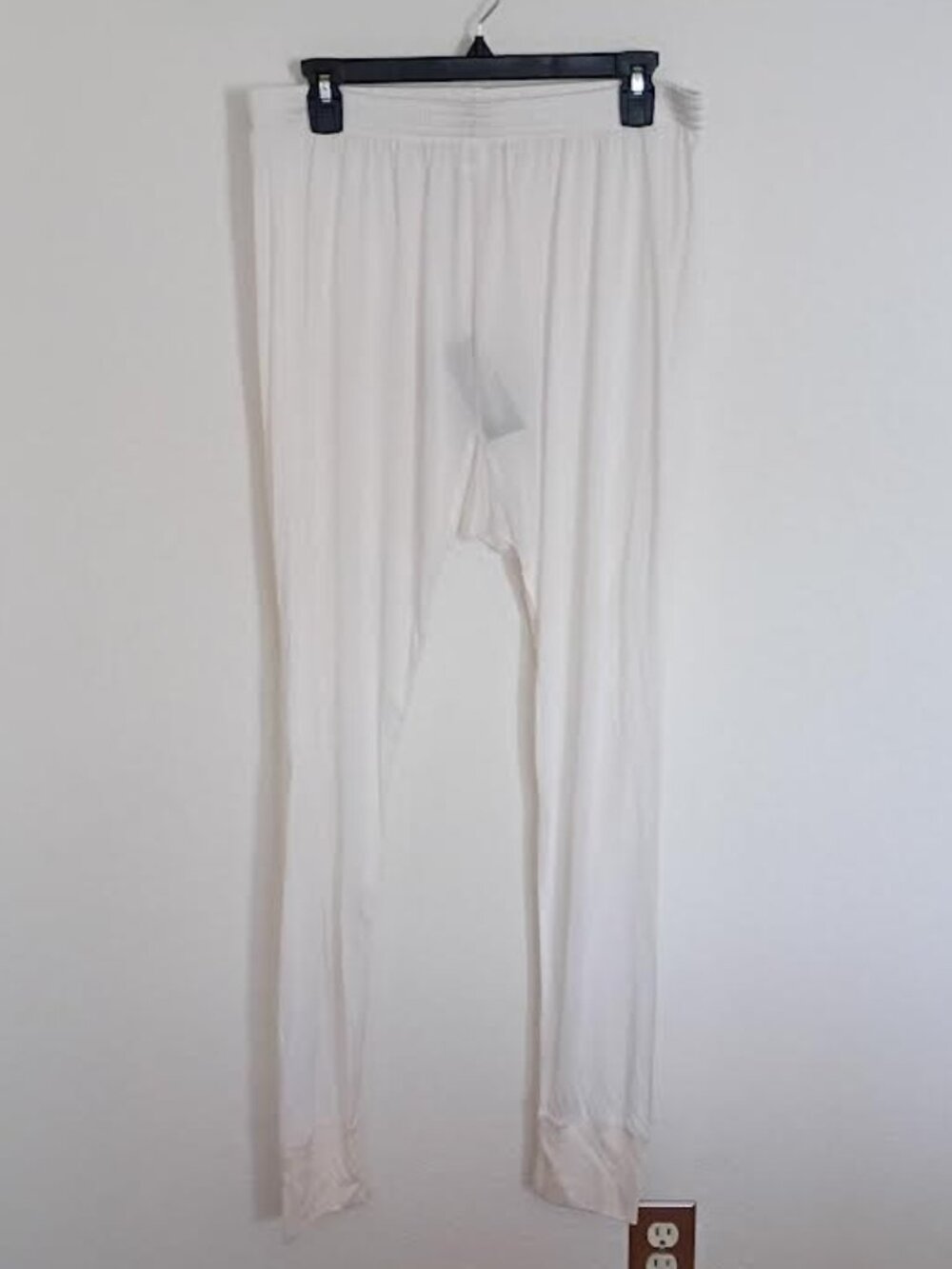WINTER SILKS WOMEN'S BASE LAYER JOGGER PANTS CREAM 100% SILK NWT SIZE 1X
